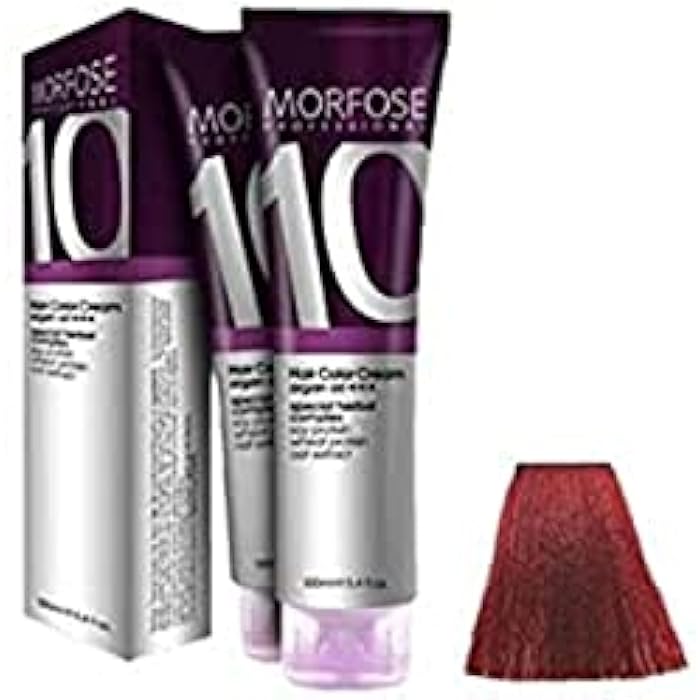 Morfose 10 professional hair colour cream 100 ml, red - Image 1